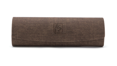 Зображення 1: Футляр для окулярів Fashion Style F093  коричневий з серветкою