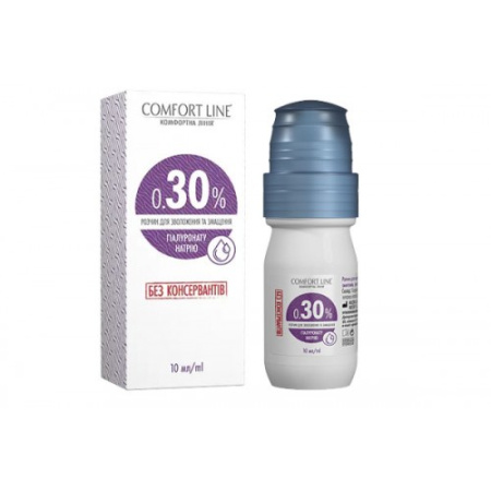 Зображення 1: Краплі для лінз COMFORT LINE (0,30 %) 10 мл