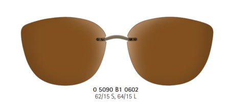Зображення 1: Сонцезахисний Clip-on Silhouette 5090 B1 0602 L великий 64
