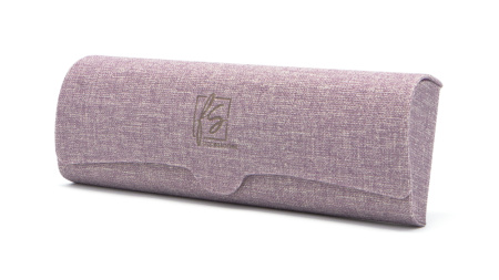 Зображення 2: Футляр для окулярів Fashion Style F024 світло фіолетовий з серветкою